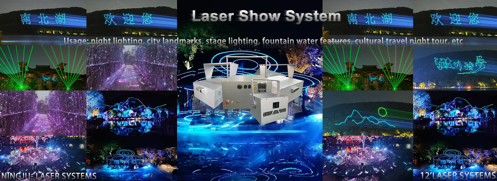 de laser toont systeem