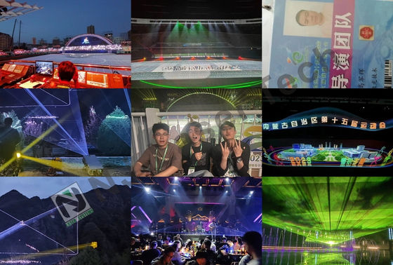 1000mW Laser Show met High Speed XY Scanner Module en koelsysteem Fan koeling