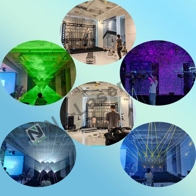 AC100-240V Spanning en Groene Laser Kleur Laser Show met SS304 materiaal