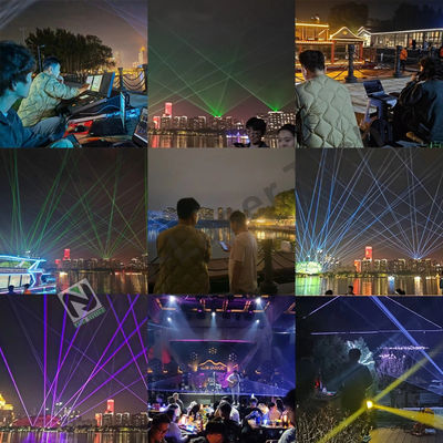 Aanpasbaar laserverlichtingssysteem met strobe 1-25Hz en RoHS-certificeringen