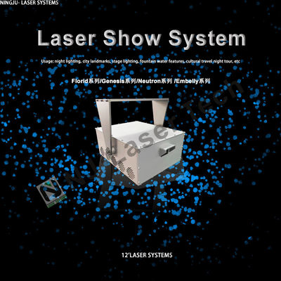 1.3mrad Straal 15W-30W Laserlicht met R-638nm G-525nm B-455 Nm golflengte ±2% Uitgangsstabiliteit