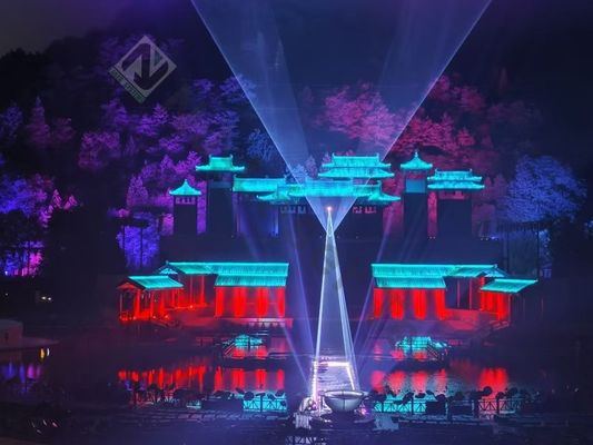 Nachtclubs Lasertechniek Verlichting Aluminium legering Huismateriaal met ventilatorkoeling Technologie en ontwerp
