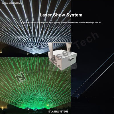 1.3mrad Straal 15W-30W Laserlicht met R-638nm G-525nm B-455 Nm golflengte ±2% Uitgangsstabiliteit
