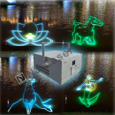 Aanpasbaar 10W Full Color 3D Animation Laser Show Projector Energiebesparing