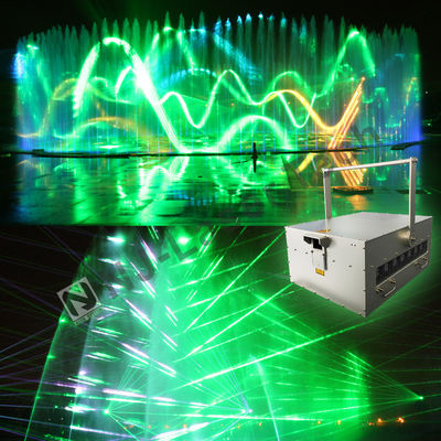 Hoge efficiëntie RGB briljante lasershow met laser kleur groen aangepast