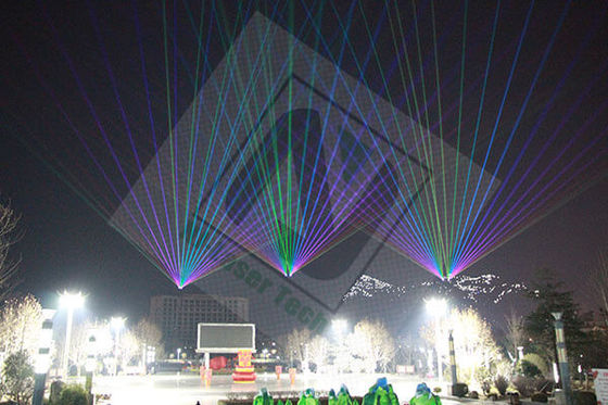 AC100-240V stroomvoorziening Lasershow-systeem met prestaties en pulsfrequentie van 1-50 kHz