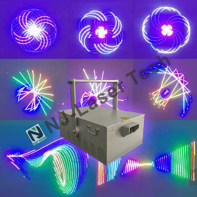 Transformatie-evenement met dansend water, laserprojectie, verstelbare waterstroom