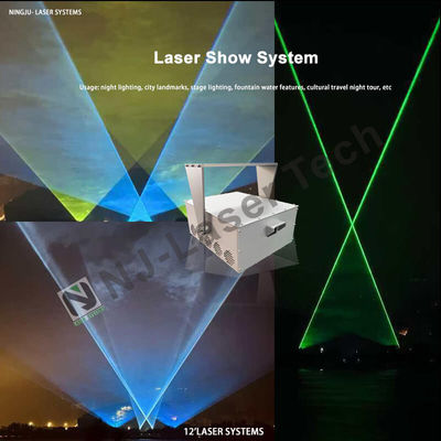Transformatie-evenement met dansend water, laserprojectie, verstelbare waterstroom