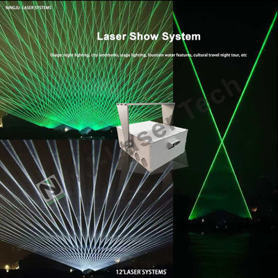Transformatie-evenement met dansend water, laserprojectie, verstelbare waterstroom
