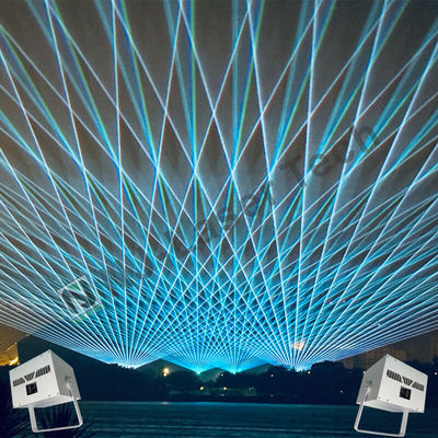 Transformatie-evenement met dansend water, laserprojectie, verstelbare waterstroom
