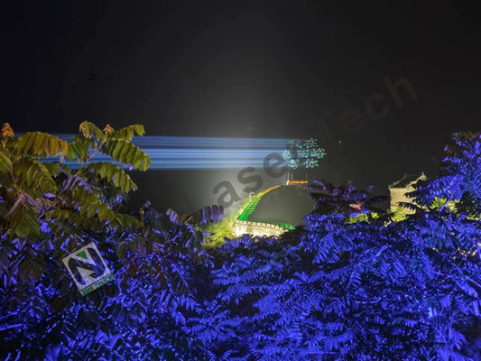 Hoogtechnologische laserverlichting voor concerten