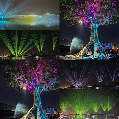 Transformeer de ruimte met Disco laser lichten 50 G vermogen en 532 Nm golflengte