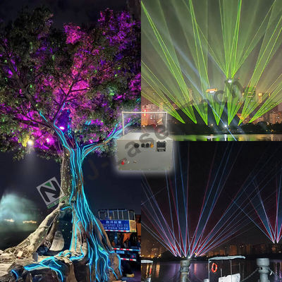 Hoogtechnologische laserverlichting voor concerten