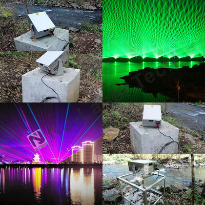 Hoogtechnologische laserverlichting voor concerten
