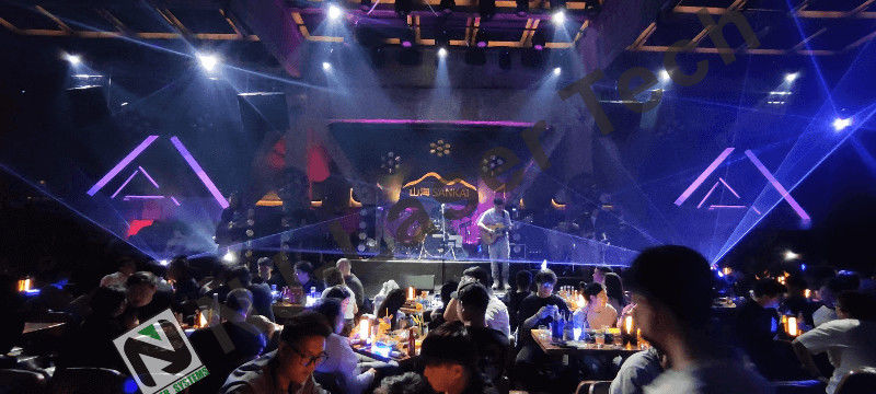 Transformeer fontein show met kleur licht show decoratief en opvallend