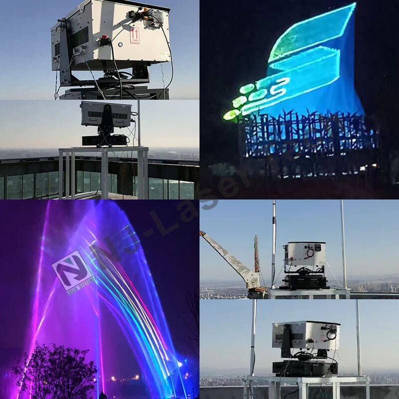 1.3mrad Straal 15W-30W Laserlicht met R-638nm G-525nm B-455 Nm golflengte ±2% Uitgangsstabiliteit
